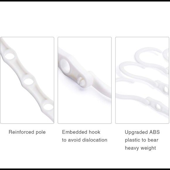 Space Saving Plastic Hangers Hanger Extenders for Clothes Closet Organizing - Picture 9 of 10